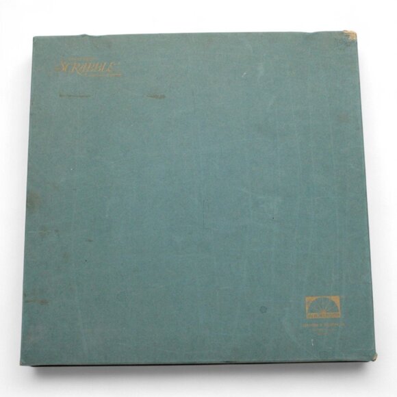 Vintage Selchow & Righter Scrabble Crossword Game Deluxe Edition With Turntable - Picture 1 of 8